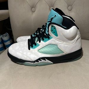 Island green Jordan 5 size 12